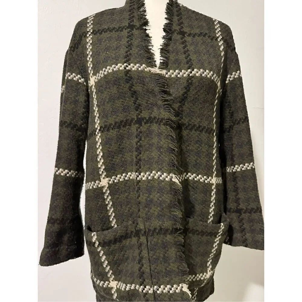 Lucky Brand green plaid flannel jacket S - Picture 7 of 7